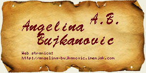 Angelina Bujkanović vizit kartica